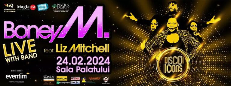 CONCERT “BONEY M. FEAT. LIZ MITCHELL, LIVE WITH BAND” ÎN ANUL 2024