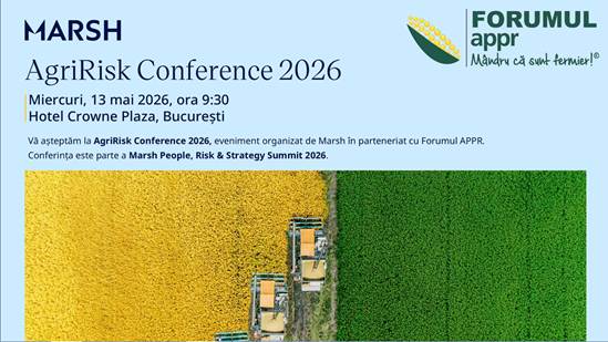 Invitație presă | AgriRisk Conference 2026 – 13 mai 2026, București